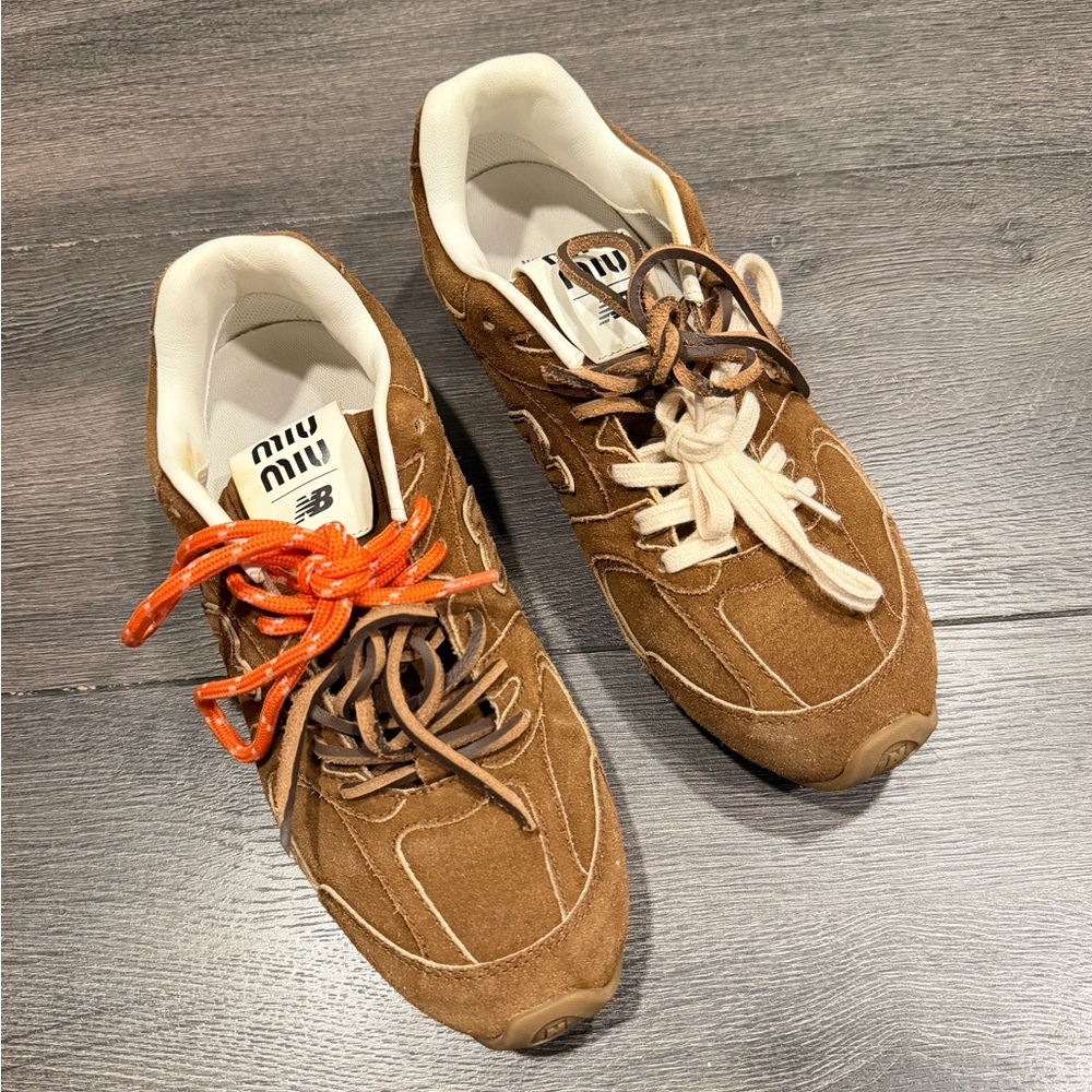 New Balance X Miu Miu 530 SL Suede Sneakers